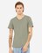 BELLA CANVAS Unisex Heather CVC Short Sleeve V-Neck T-Shirt for Everyday Wear & Custom Print Essential Tee